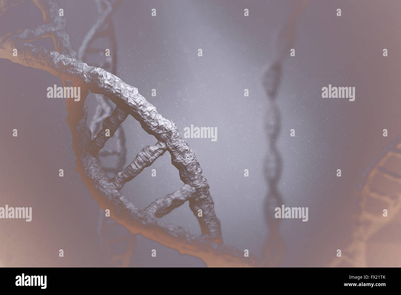 Immagine composita di vista del DNA Foto Stock
