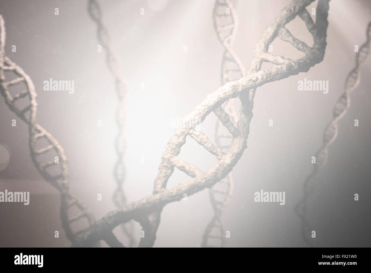 Immagine composita di vista del DNA Foto Stock