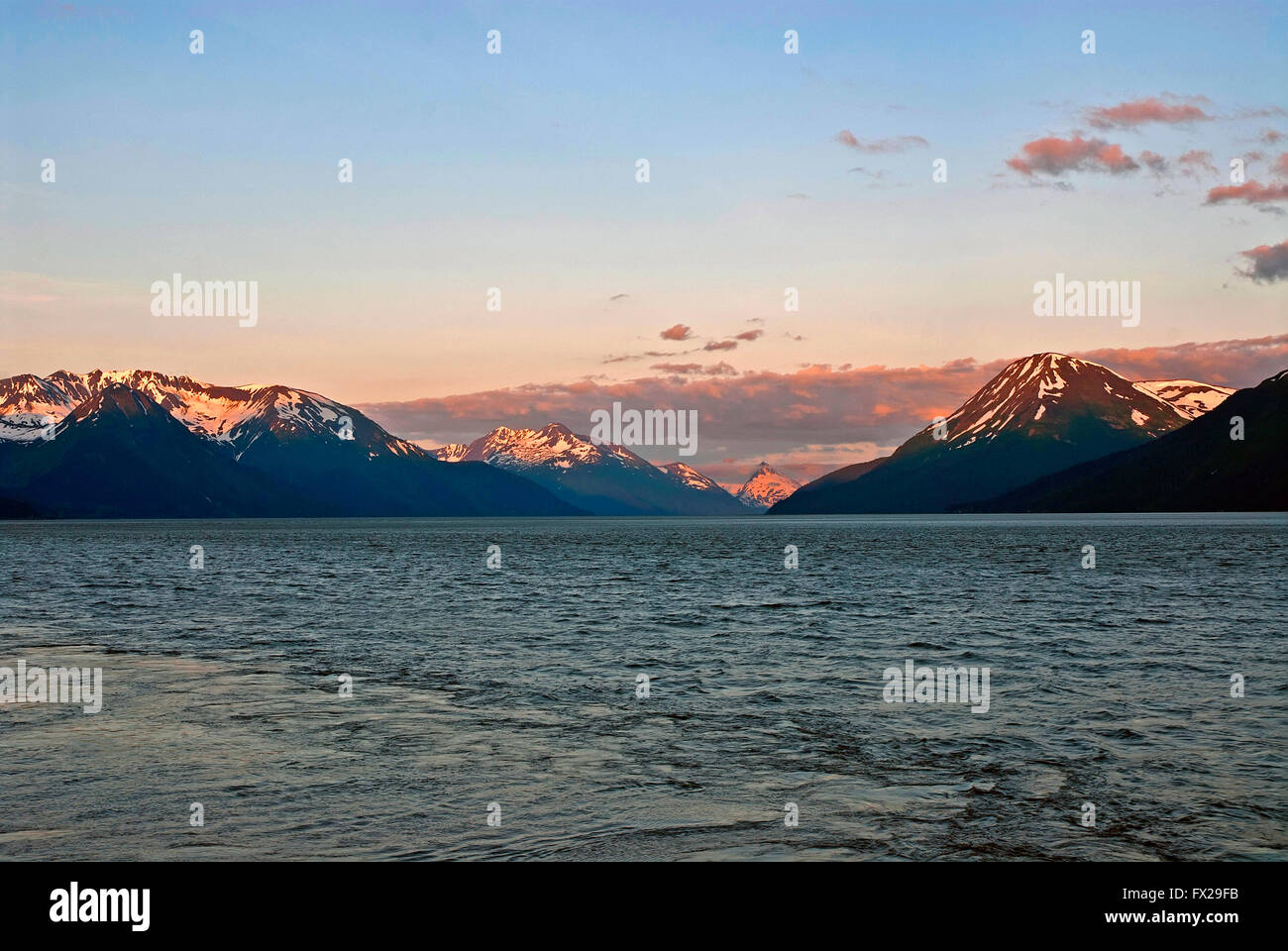 Turnagain arm, Alaska Foto Stock