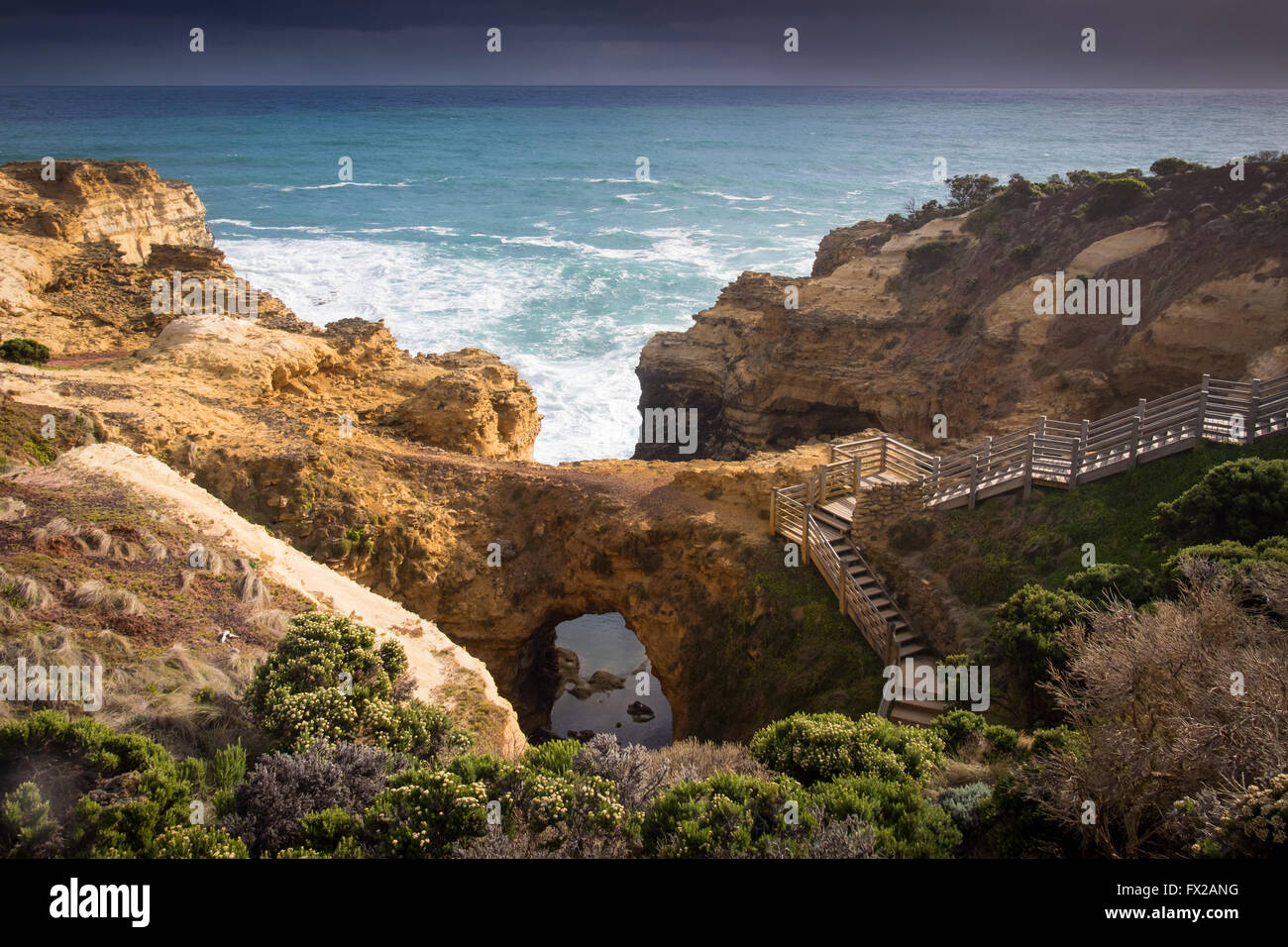 La grotta, vicino a Peterborough, Australia lungo la Great Ocean Road Foto Stock