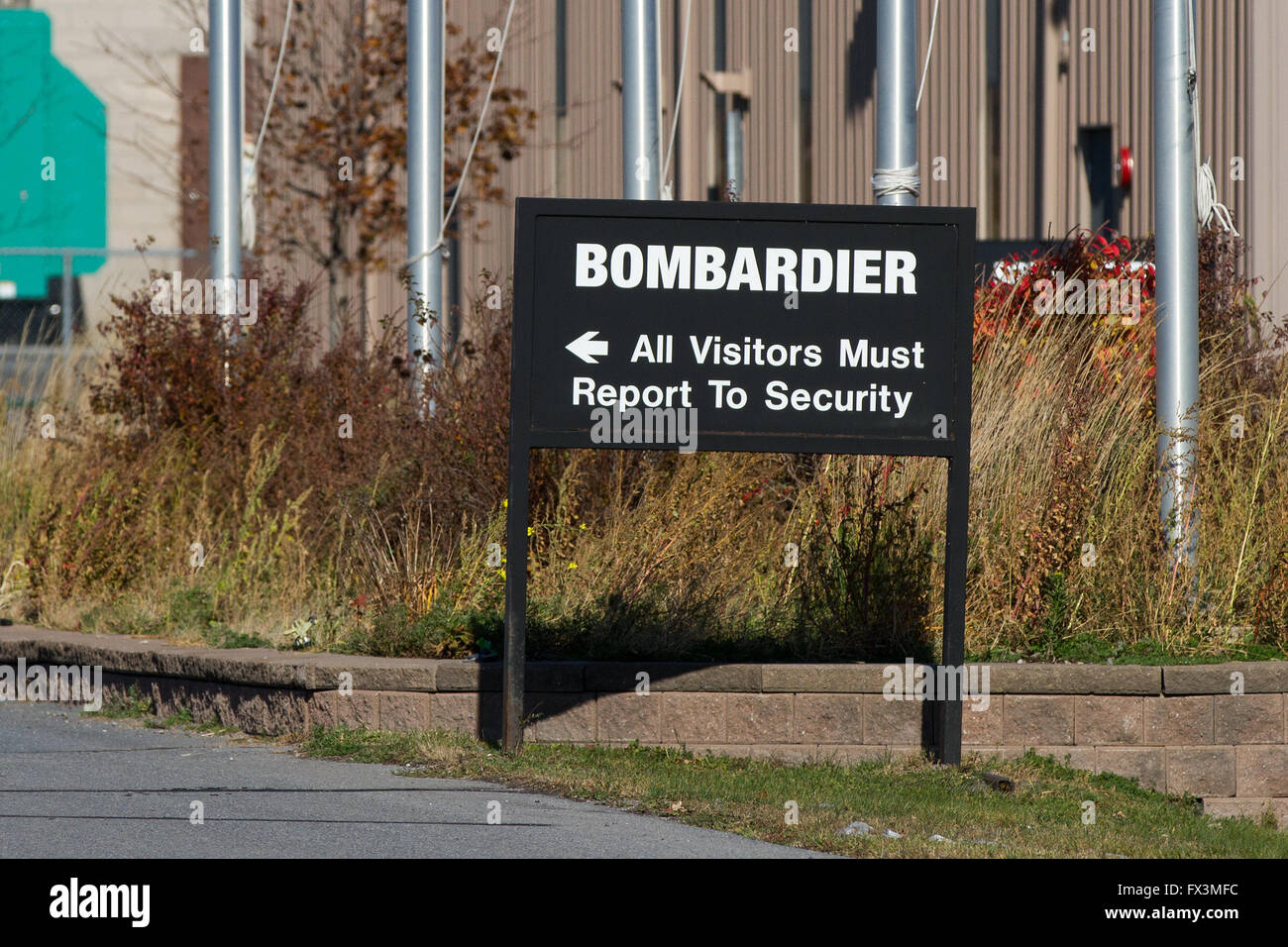 Bombardier Transportation Company a Kingston, Ont., martedì 9 Novembre 3, 2015. Foto Stock