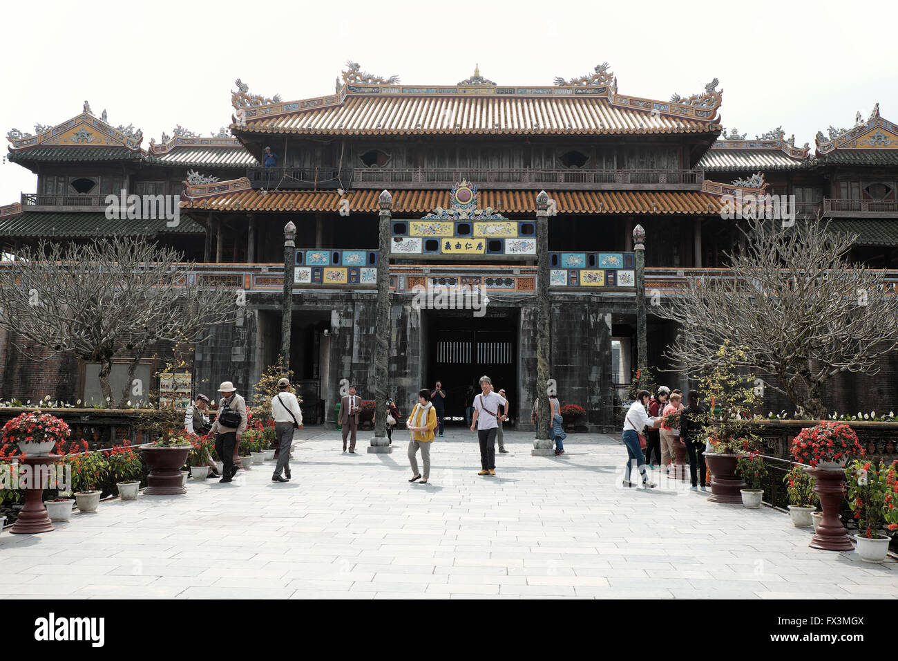 Cittadella, un patrimonio di cultura con Hoang Thanh (Città Imperiale),Tu Cam Thanh (Forbidden City), dai noi, tonalità, vietNam Foto Stock