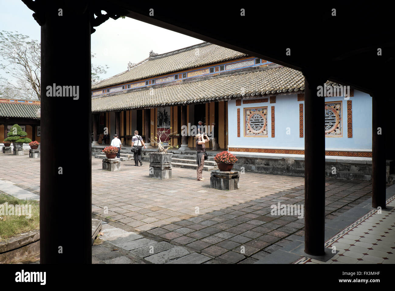 Cittadella, un patrimonio di cultura con Hoang Thanh (Città Imperiale), architettura antica, dai noi, Hue Viet Nam, la storia del Vietnam Foto Stock