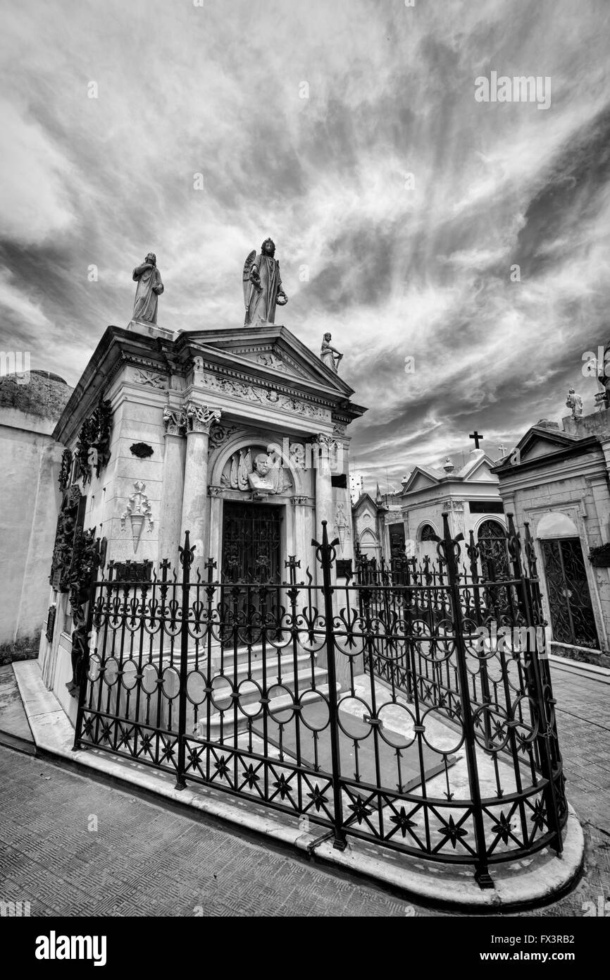 Il cimitero di Recoleta buenos aires argentina Foto Stock