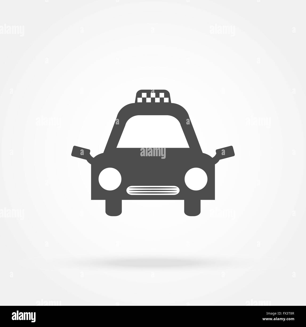 vettore di auto taxi Illustrazione Vettoriale