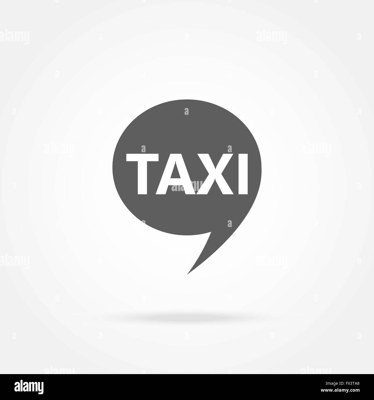 icona di chiamata taxi Illustrazione Vettoriale