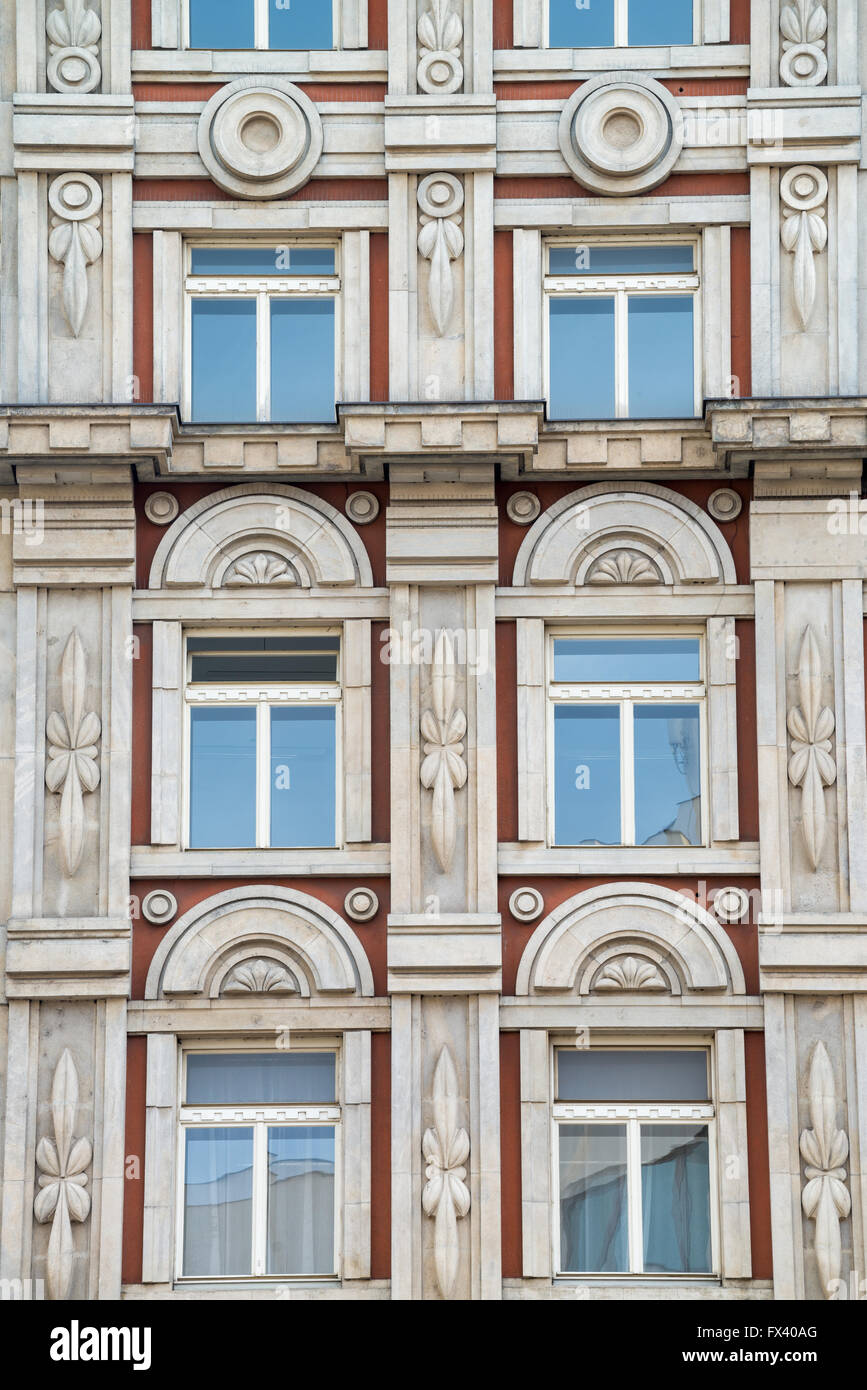 L'edificio Rondocubist Palac Adria, Nove Mesto, Praga, Repubblica Ceca, Europa Foto Stock