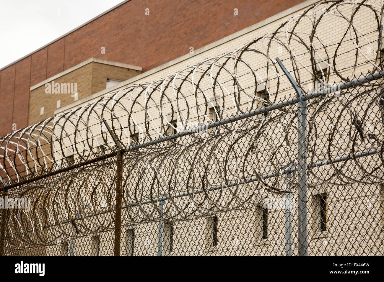 Chicago, Illinois - Il Cook County Jail. Con circa 9 mila prigionieri, è la più grande prigione negli Stati Uniti. Foto Stock