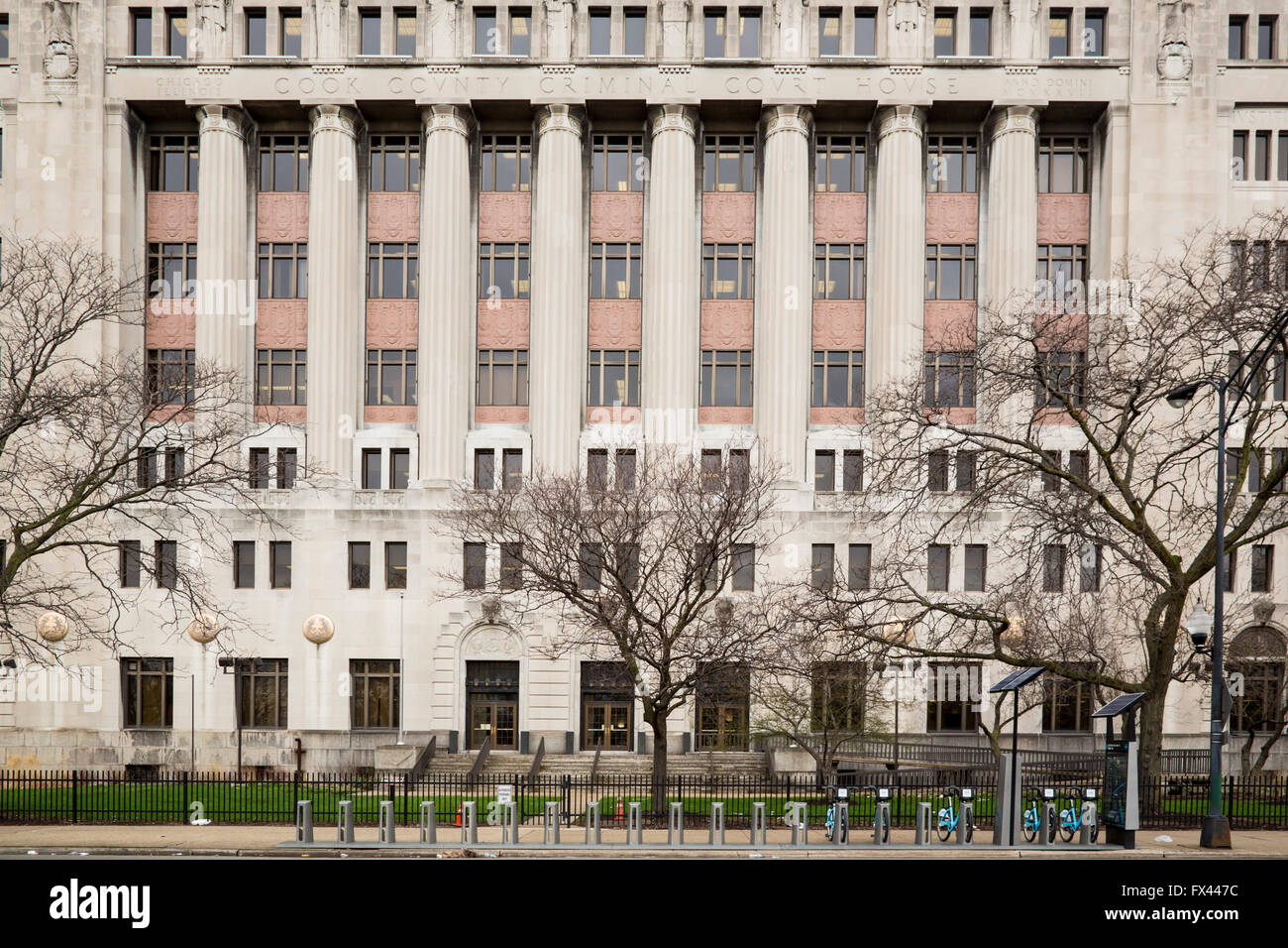 Chicago, Illinois - Cook County della Corte penale edificio. Foto Stock