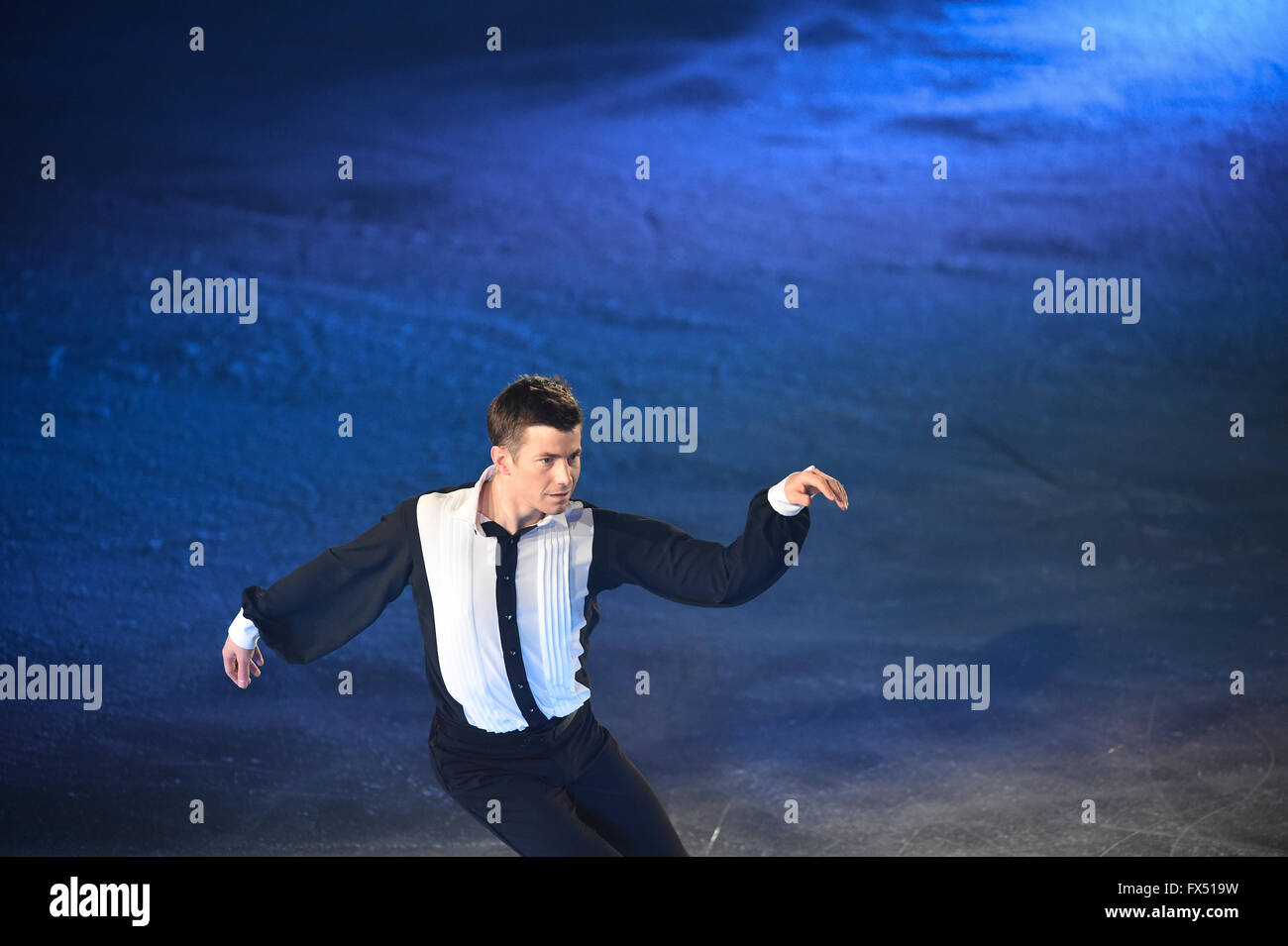 Osaka centrale comunale palestra, Osaka, Giappone. 9 apr, 2016. Jeffrey Buttle, 9 aprile 2016 - Pattinaggio di Figura : Stelle su ghiaccio 2016 a Osaka centrale comunale palestra, Osaka, Giappone. © AFLO SPORT/Alamy Live News Foto Stock