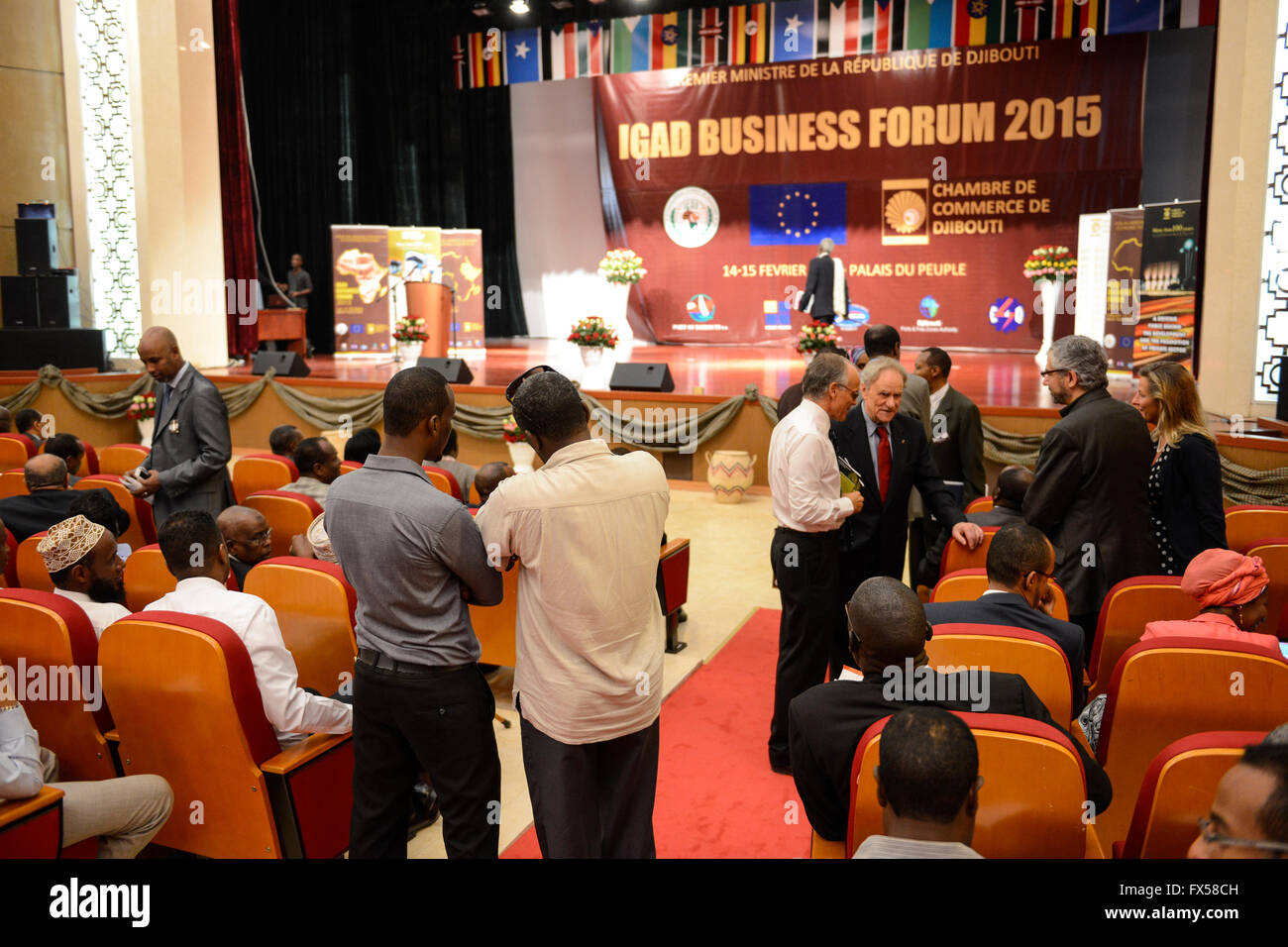 Conferenza di Gibuti IGAD Business Forum 2015 / DSCHIBUTI Konferenz IGAD Business Forum 2015 Foto Stock