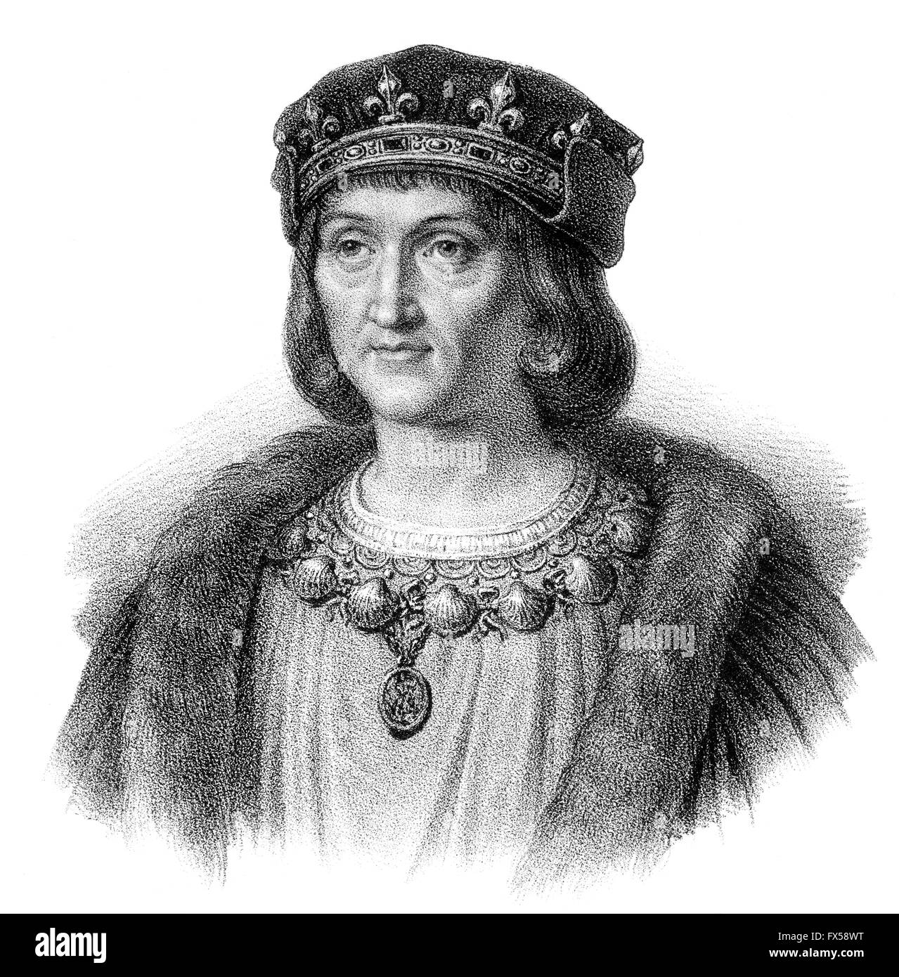 Luigi XII, Ludwig XII., 1462-1515, re di Francia Foto Stock