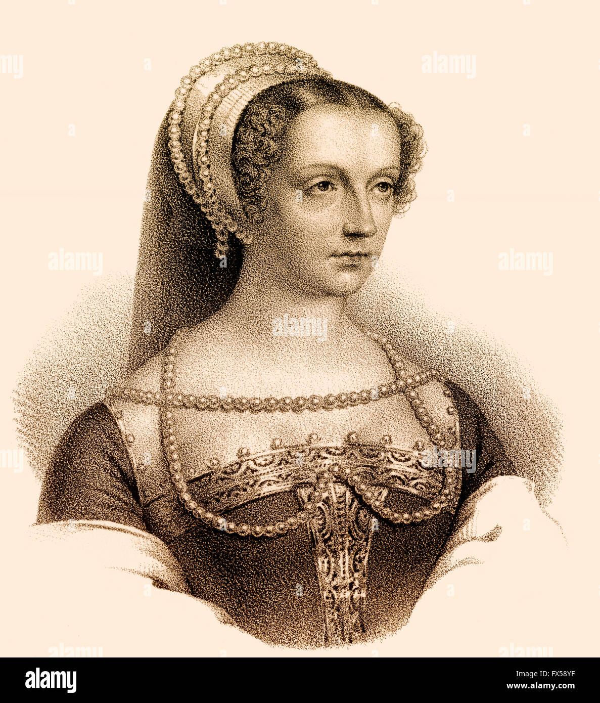 Claude della Francia, 1499-1524, regina di Francia come la prima moglie di Francesco I Foto Stock
