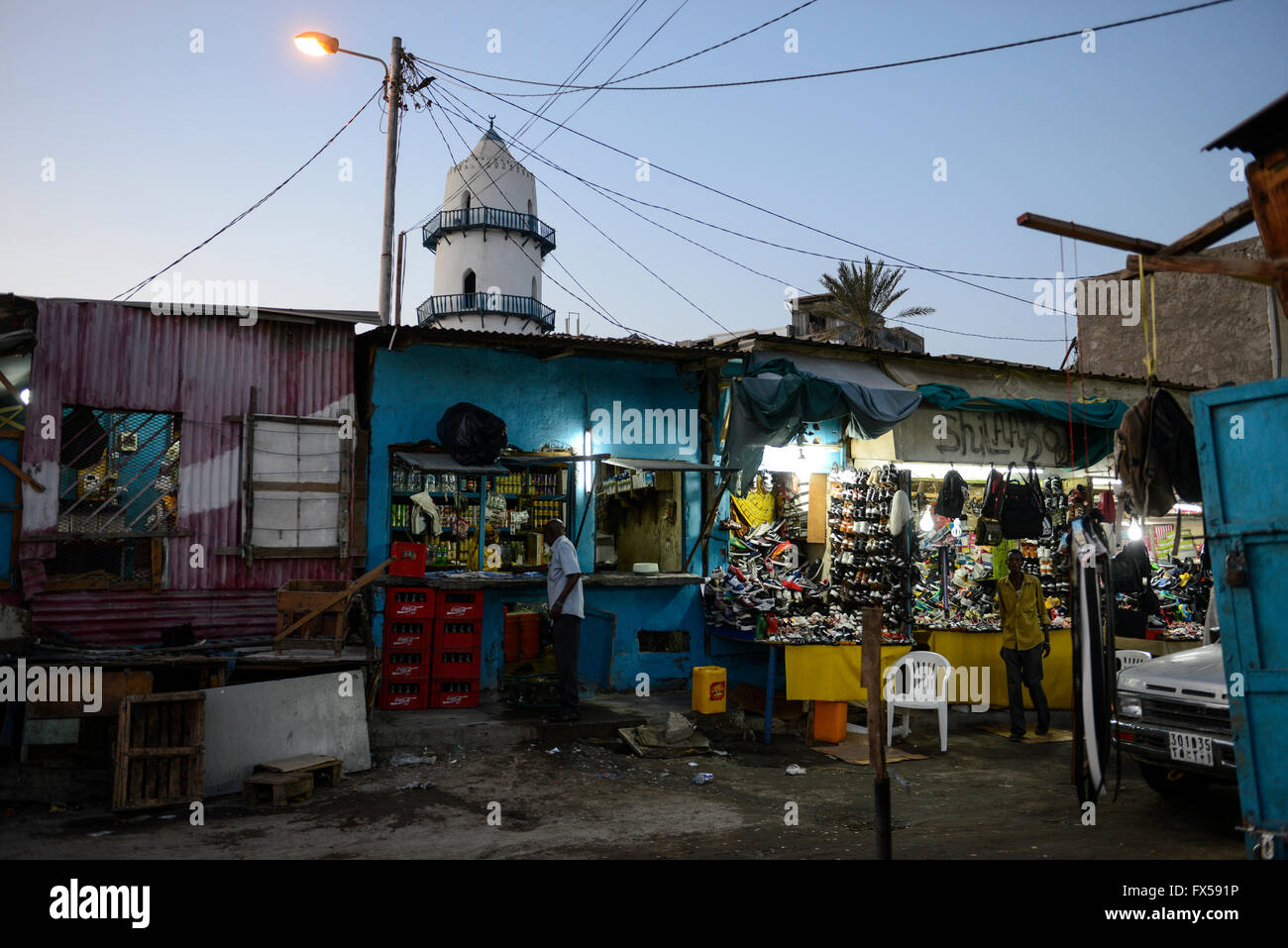 Gibuti , città di Gibuti, Hamoudi moschea nella città vecchia / DSCHIBUTI, Dschibuti Stadt, Hamoudi Moschee in der Altstadt Foto Stock