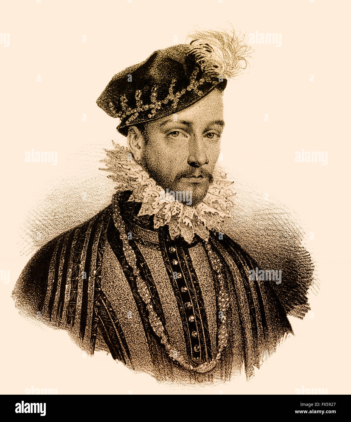 Charles IX, Karl IX., 1550-1574, re di Francia Foto Stock