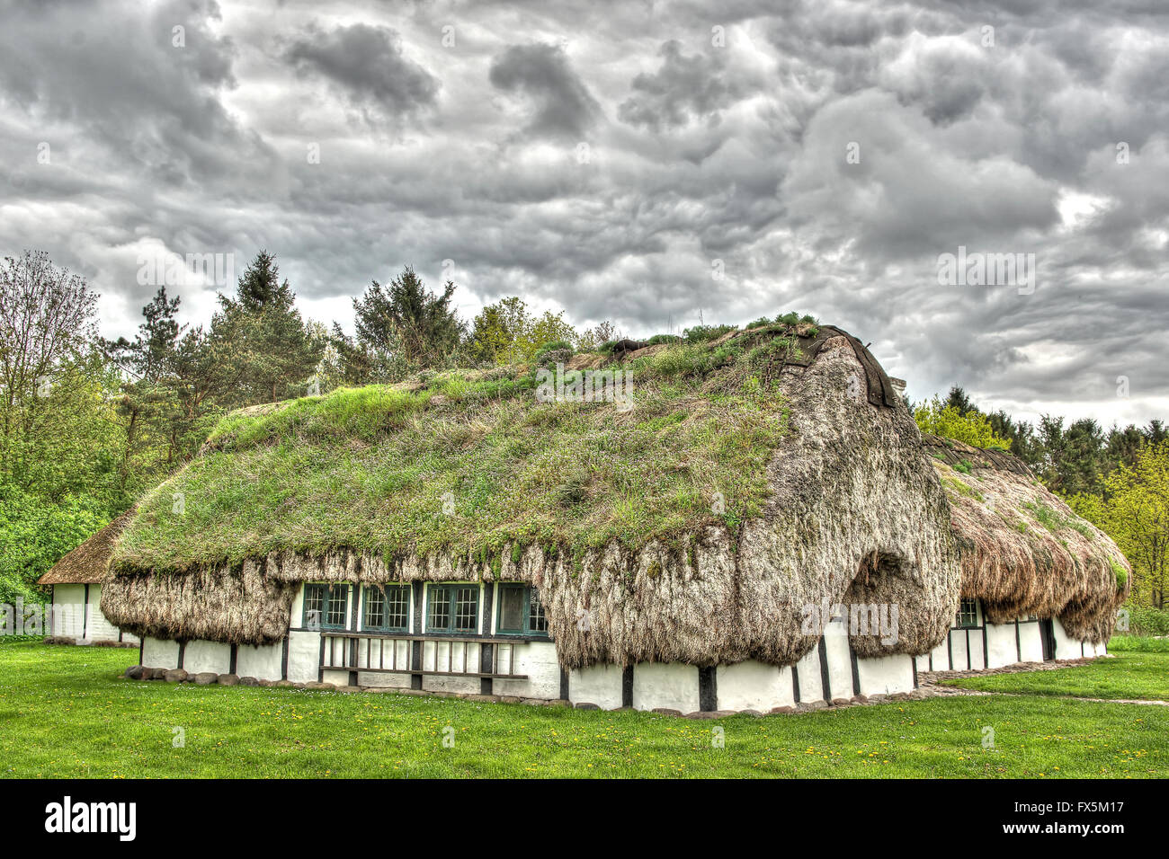 Vecchia fattoria scandinavo di sparare ad alta gamma dinamica Foto Stock