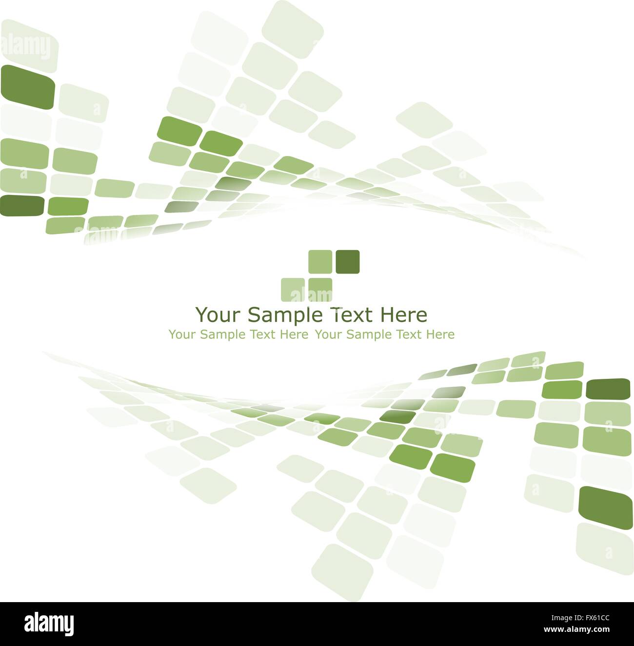 Sfondo a scacchi con lo spazio di testo. Equilibrio ideale di colori in tonalità verde. Adatto per la creazione di business e tecnologici e di altri modelli. Illustrazione Vettoriale. Illustrazione Vettoriale
