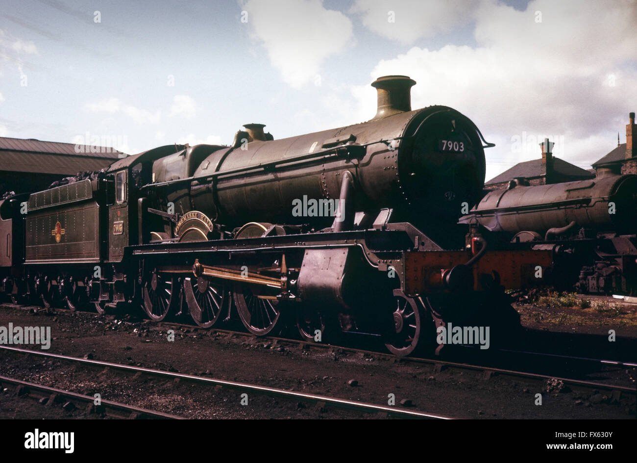 Locomotiva a vapore 7903 Foremarke Hall nel 1962 1960s Foto Stock
