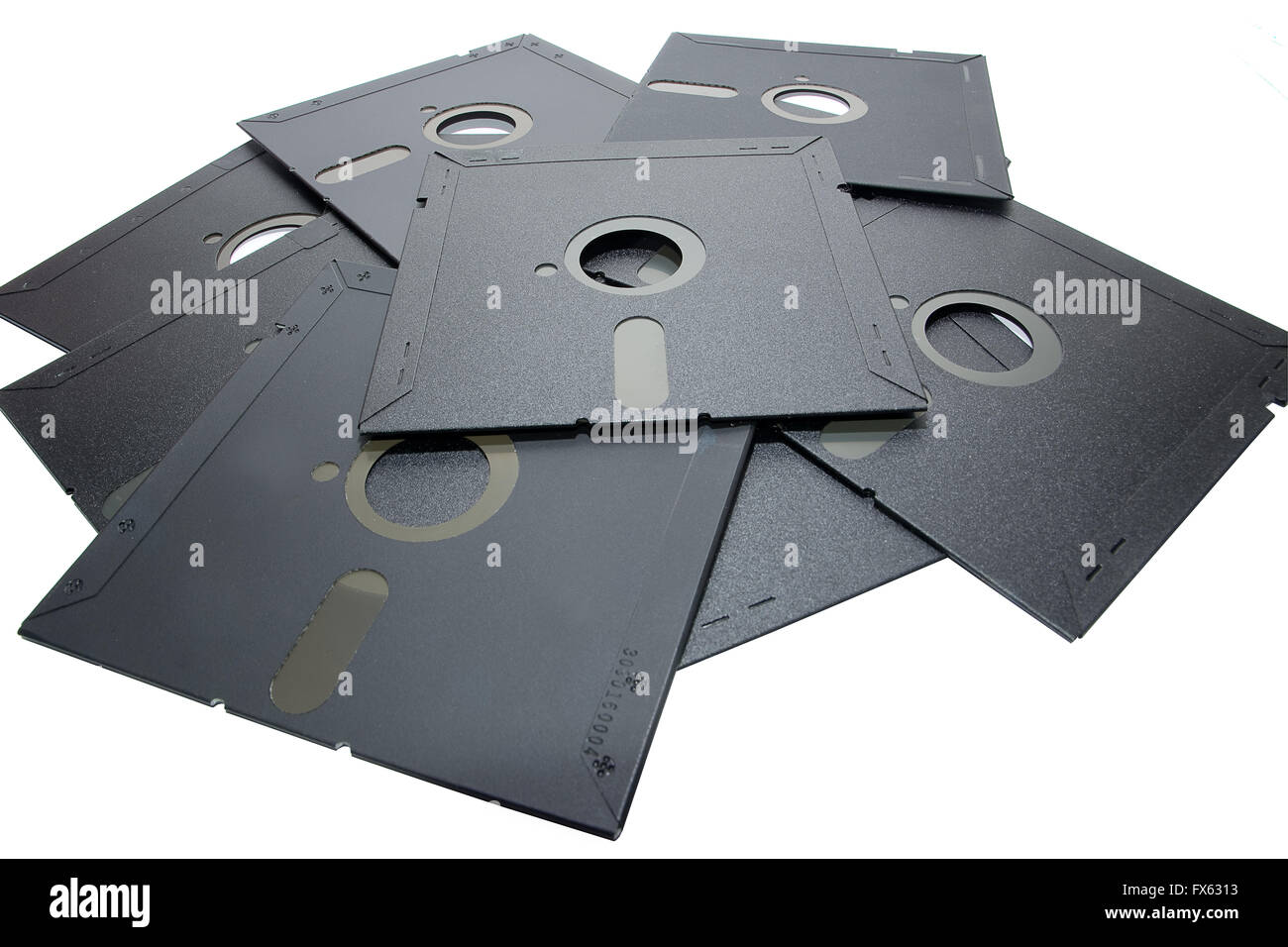 Il vecchio sistema di memorizzazione dati: unità floppy disk 5 '1/4 Foto Stock