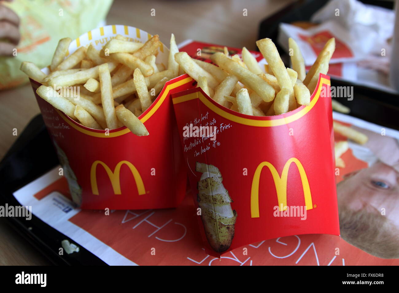 McDonald's fries - Australia Foto Stock