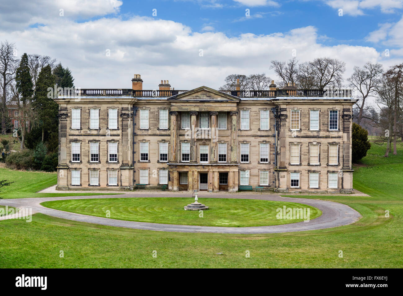 Calke Abbey, un inizio settecento il barocco palazzo nelle vicinanze Ticknall, Derbyshire, England, Regno Unito Foto Stock