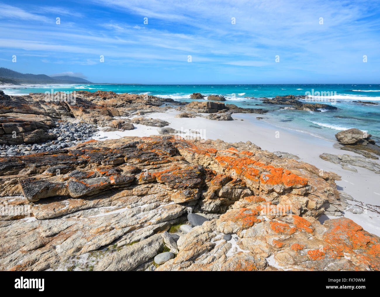 Friendly spiagge, Tasmania, Australia Foto Stock