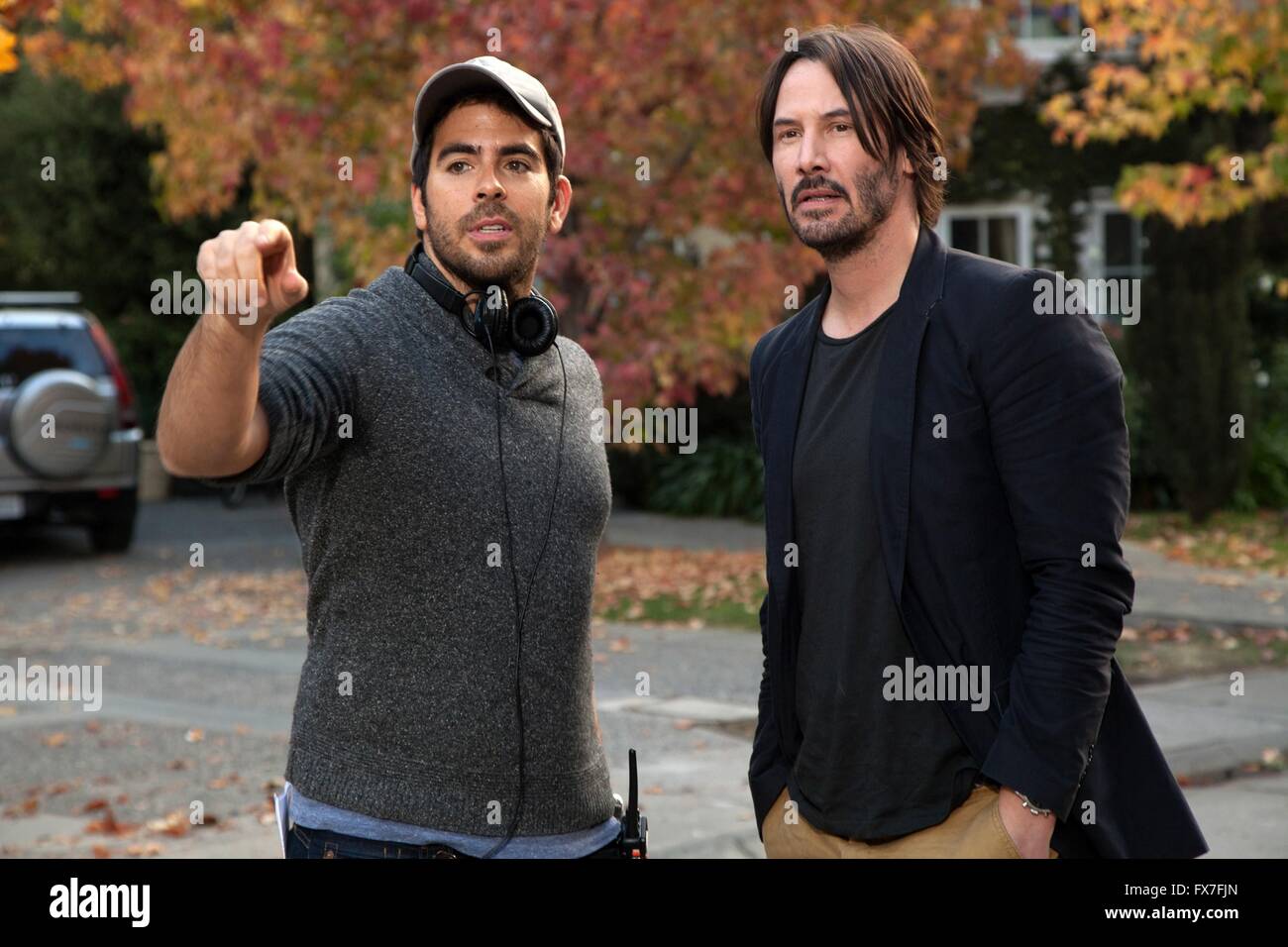 Knock Knock Anno : 2015 Cile / USA Direttore : Eli Roth Eli Roth, Keanu Reeves immagine di scatto Foto Stock