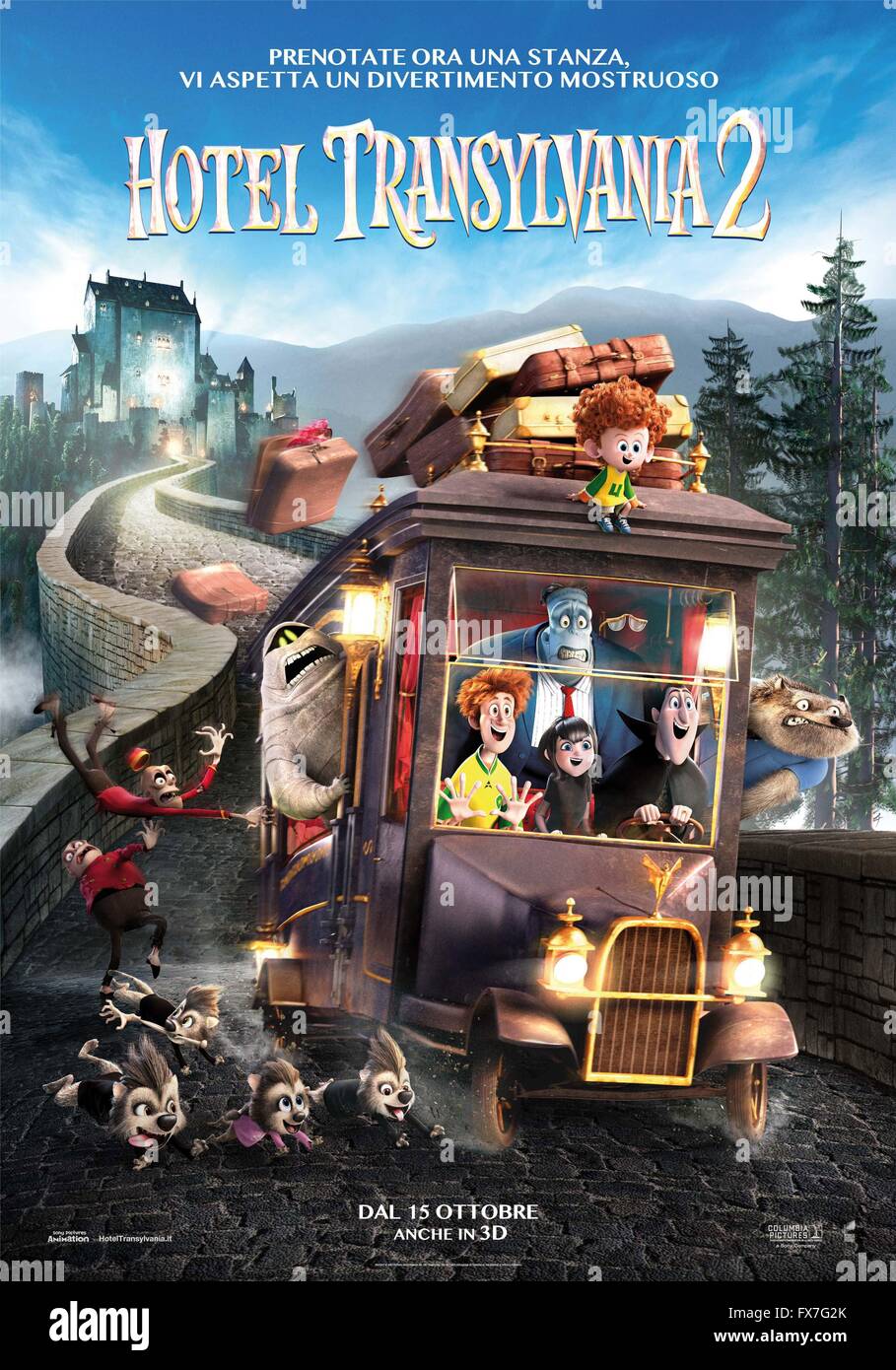 Hotel Transilvania 2 Anno : 2015 USA Direttore : Genndy Tartakovsky filmato di animazione poster (IT) Foto Stock
