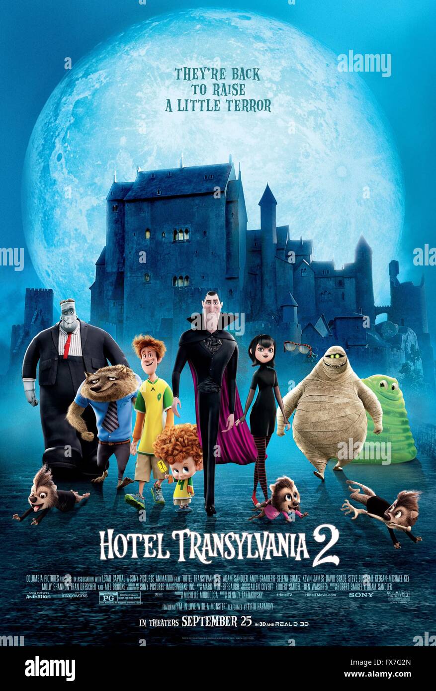 Hotel Transilvania 2 Anno : 2015 USA Direttore : Genndy Tartakovsky filmato di animazione poster (USA) Foto Stock
