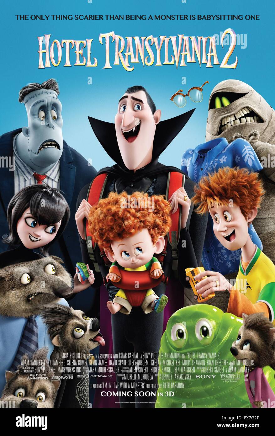 Hotel Transilvania 2 Anno : 2015 USA Direttore : Genndy Tartakovsky filmato di animazione poster (USA) Foto Stock