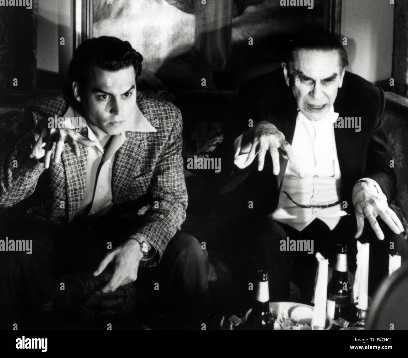 Ed Wood Année : 1994 USA Réalisateur : Tim Burton Johnny Depp, Martin Landau Foto Stock