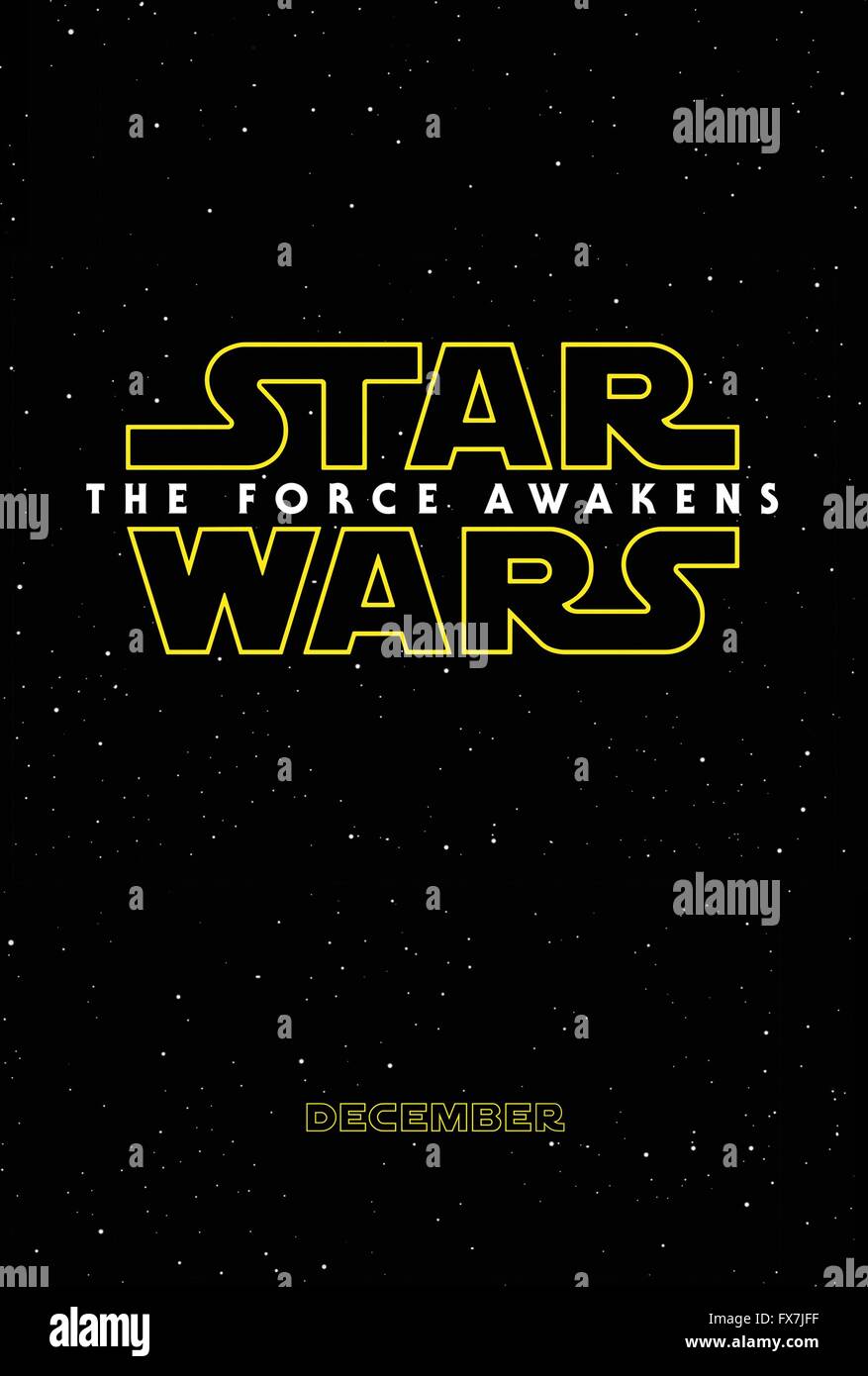 Star Wars: Episodio VII - La forza risveglia Anno : 2015 USA Direttore : J.J. Abrams poster (USA) Foto Stock