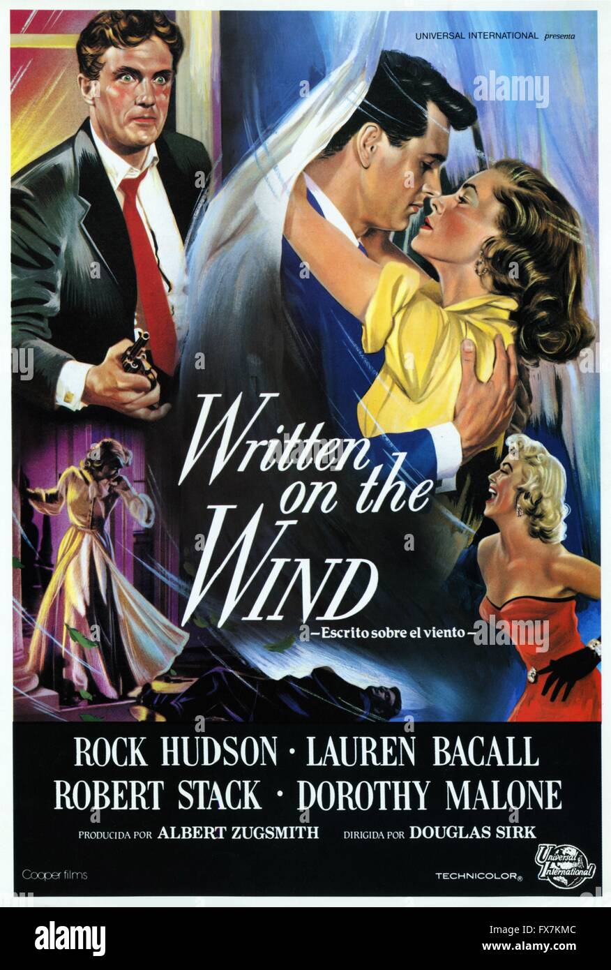 Scritto sul vento Anno : 1956 USA Direttore : Douglas Sirk poster (Sp) Foto Stock