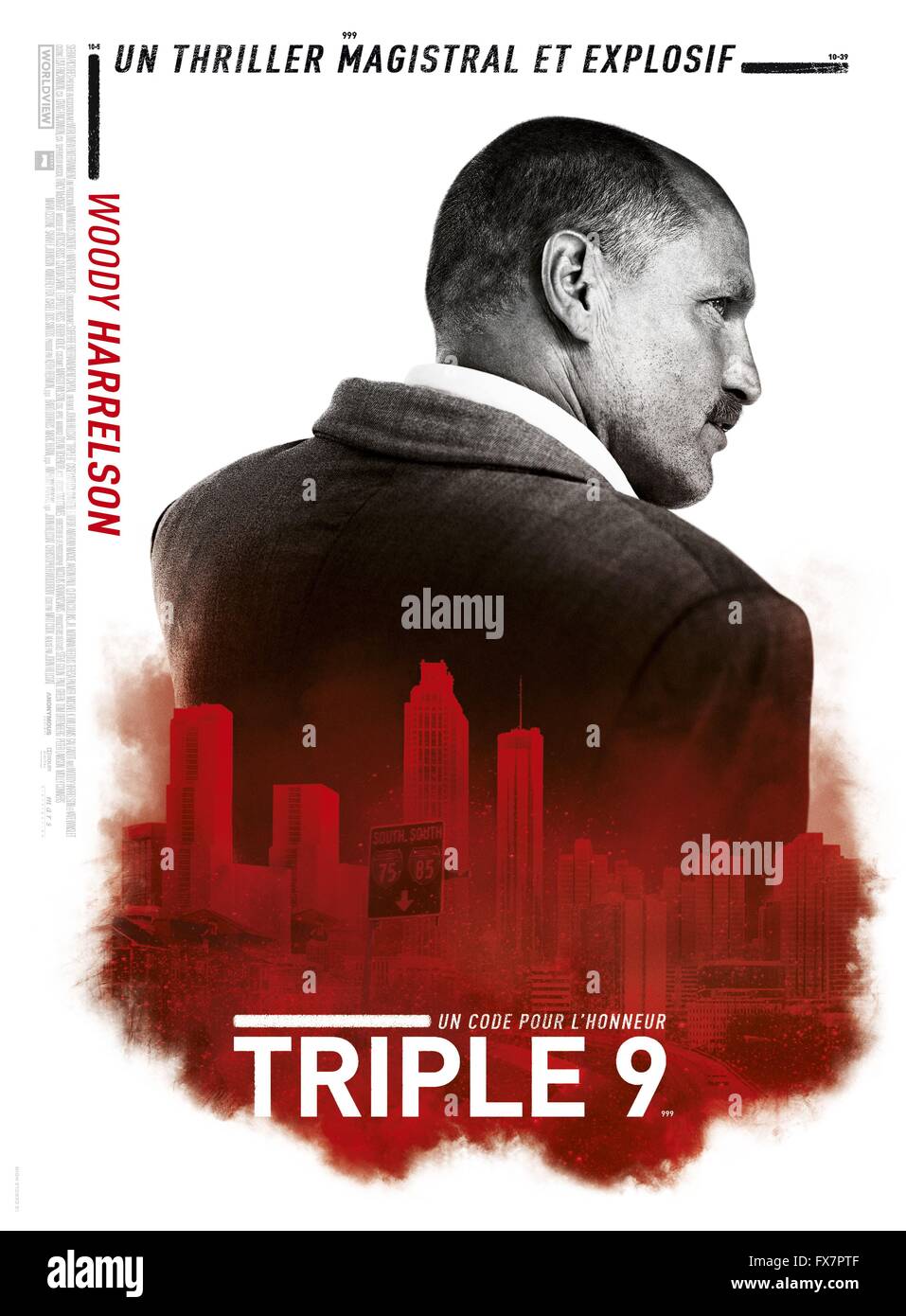 Triple 9 Anno : 2016 USA Director : John Hillcoat Woody Harrelson poster (Fr) Foto Stock