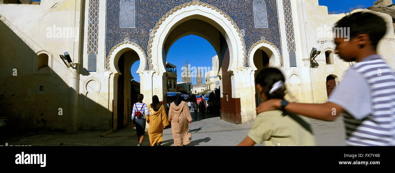 Il Marocco, Fes, Medina, la città vecchia Foto Stock