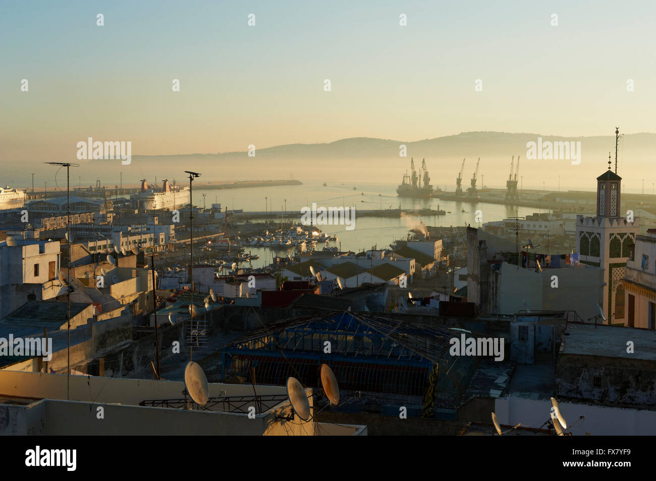 Il Marocco, Tangeri, Medina, città vecchia, Porto Foto Stock