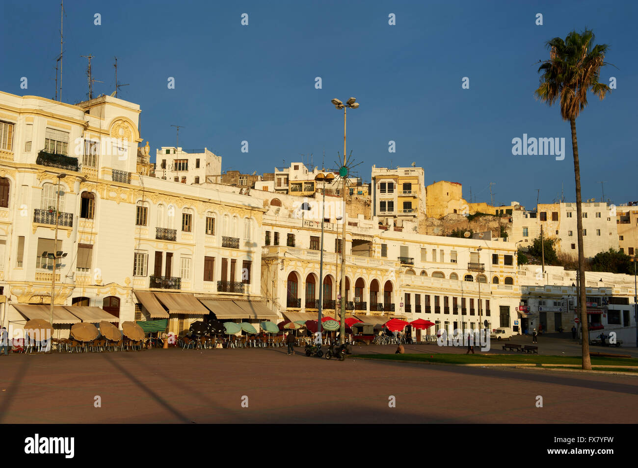 Il Marocco, Tangeri, Medina, città vecchia, Espagne street Foto Stock