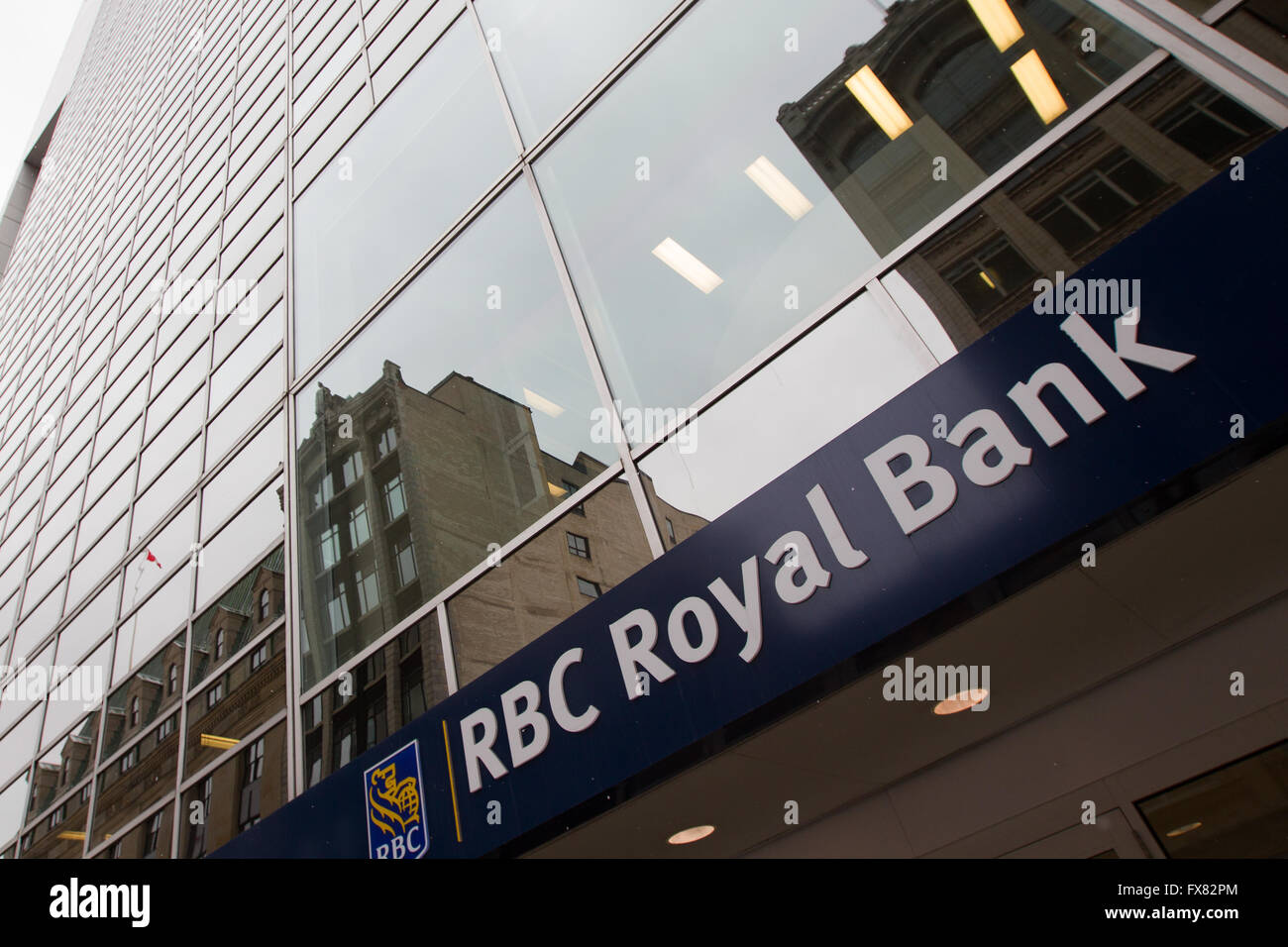 Royal Bank of Canada filiale nel centro cittadino di Ottawa, Ont., giovedì 28 gennaio, 2016. Foto Stock