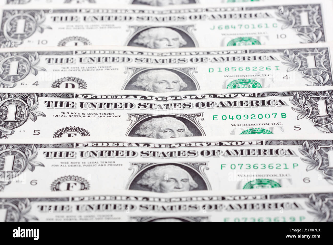 Dollari americani, uno sfondo Foto Stock