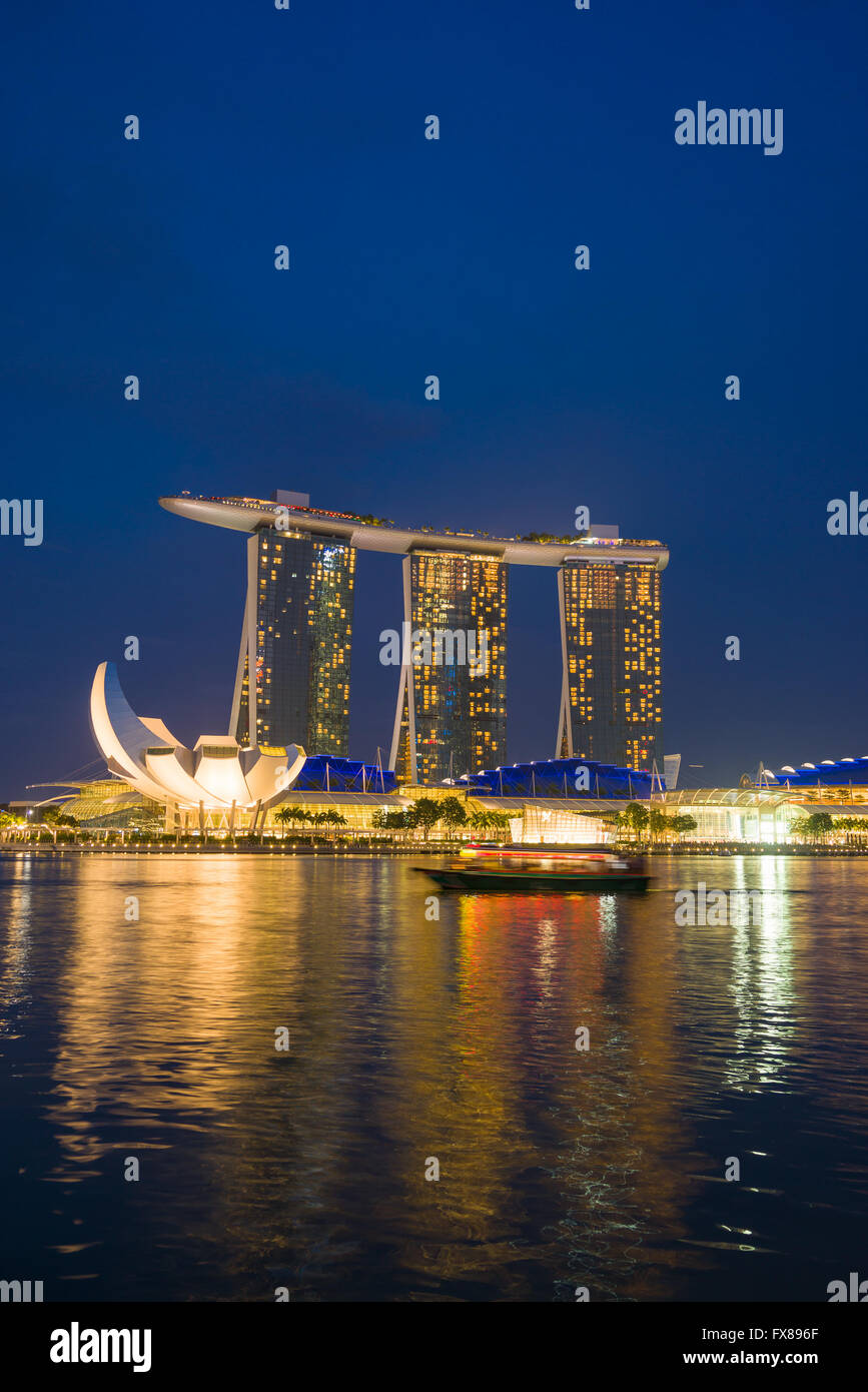Il Marina Bay sands Singapore Foto Stock