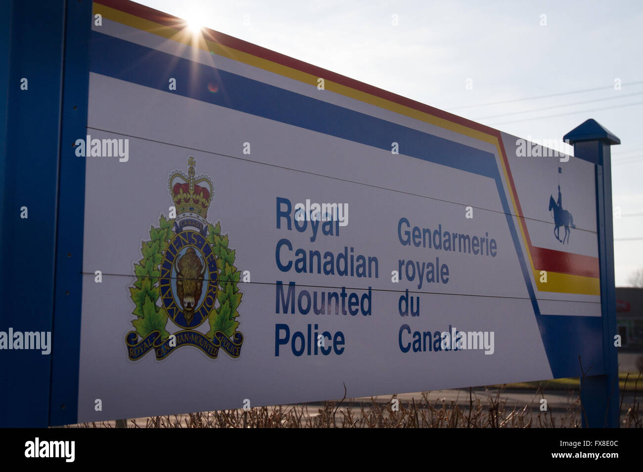 L'RCMP il distacco a Kingston, Ont., a 8 Dicembre, 2015. Foto Stock L'RCMP il distacco a Kingston, Ont., a 8 Dicembre, 2015. Foto Stock