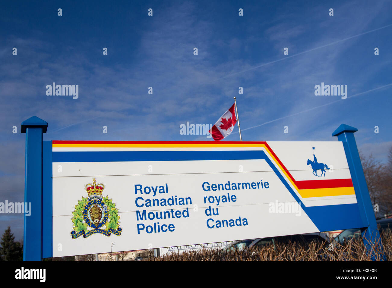L'RCMP il distacco a Kingston, Ont., a 8 Dicembre, 2015. Foto Stock L'RCMP il distacco a Kingston, Ont., a 8 Dicembre, 2015. Foto Stock