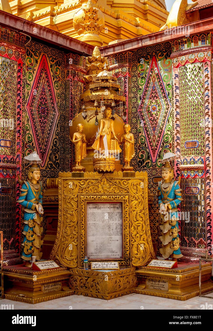 Pagoda Sutaungpyei Myanmar Foto Stock