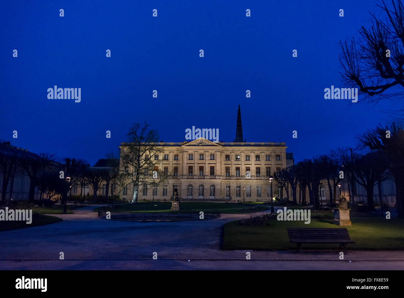 Musee des Beaux-arts museum di Palazzo Rohan, situato in luogo di Pey Berland, Bordeaux. Aquitaine. La Francia. Foto Stock
