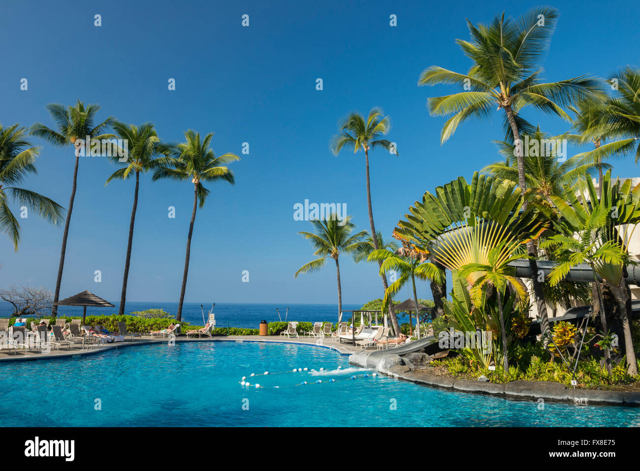 Stati Uniti d'America, Hawaii, grande isola di Kona Sheraton Hotel Foto Stock