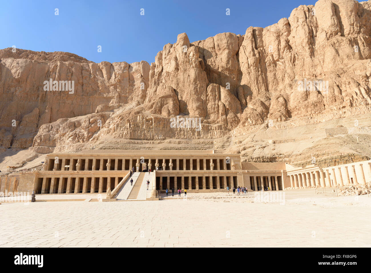Il Tempio di Hatshepsut nei pressi di Luxor in Egitto Foto Stock