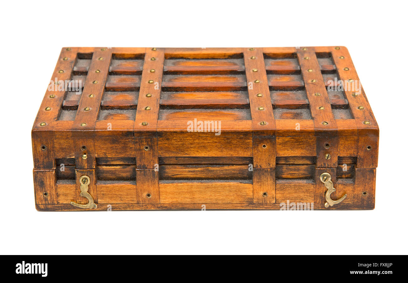 Vintage scatola in legno Foto Stock