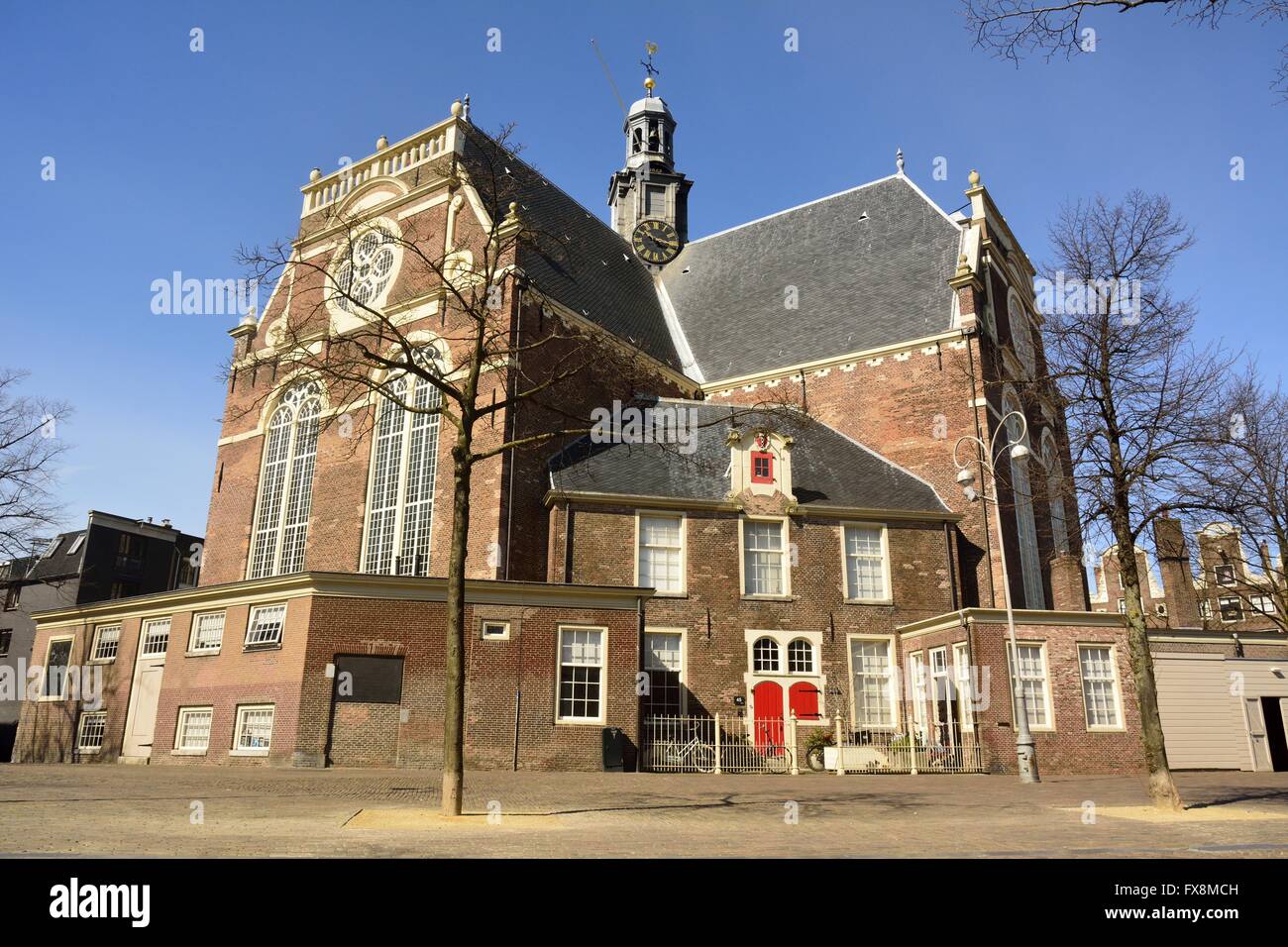 Chiesa Noorderkerk nel quartiere Jordaan di Amsterdam. Foto Stock