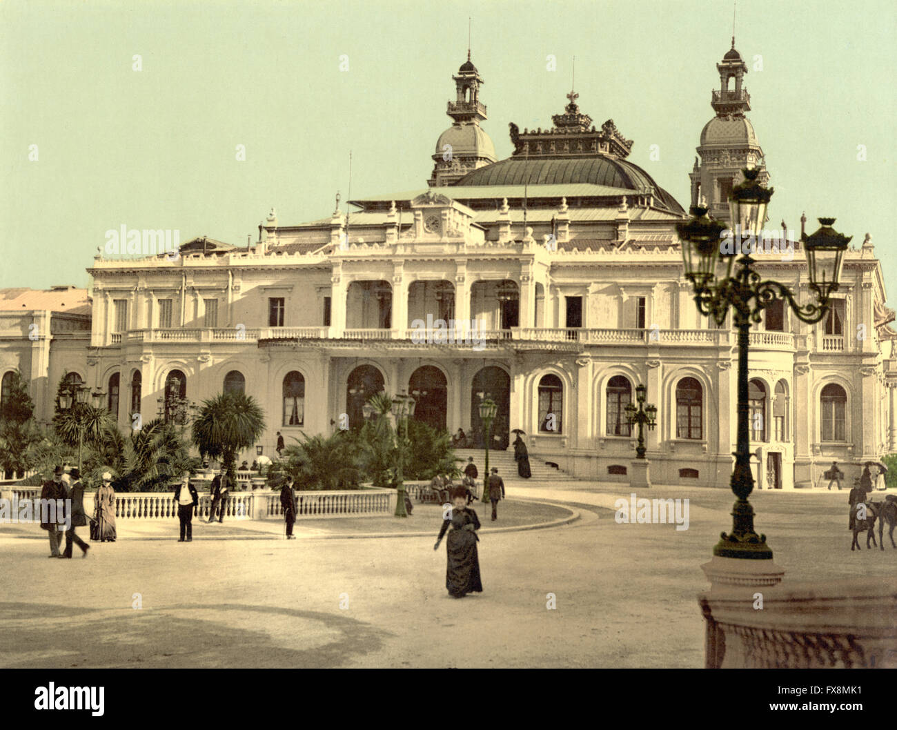 Casinò di Monte Carlo, Monaco, Photochrome Stampa, circa 1900 Foto Stock