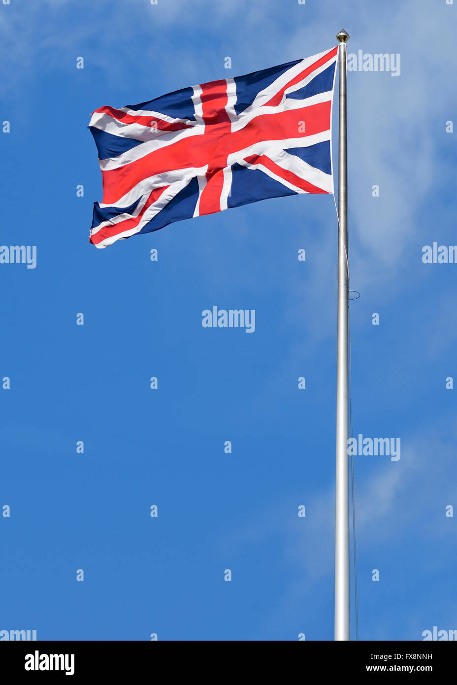 La Union Jack, la bandiera nazionale del Regno Unito. Foto Stock
